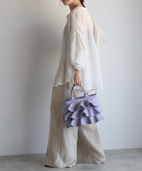 【雑誌掲載・ショップチャンネルOA商品】2WAYフリルハンドバッグ 12-1162